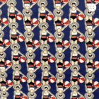 Tissu Coton enduit nageuses Bleu
