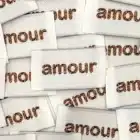 Etiquette à coudre Amour