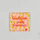 Etiquette à coudre quelques mots d'amour