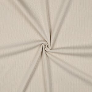 Tissu Jersey côtelé beige