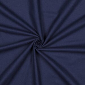 Tissu Flanelle de coton uni marine