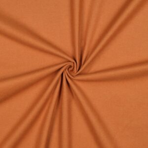 Tissu Flanelle de coton uni cognac