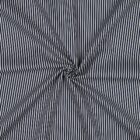 Tissu Coton rayures bleu marine