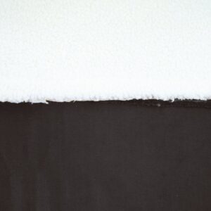 Tissu suedine et sherpa Noir