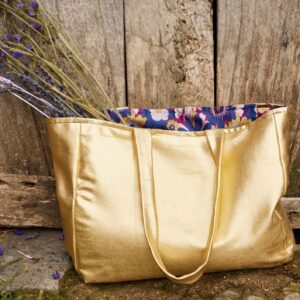 Tissu simili cuir extensible doré Katia Fabrics