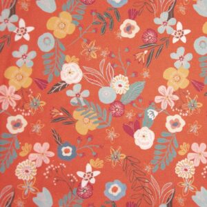 Tissu popeline de coton Flowers rights