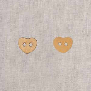 Bouton coeur bois 18 mm
