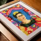 Kit point de croix Le cadre Frida Kahlo