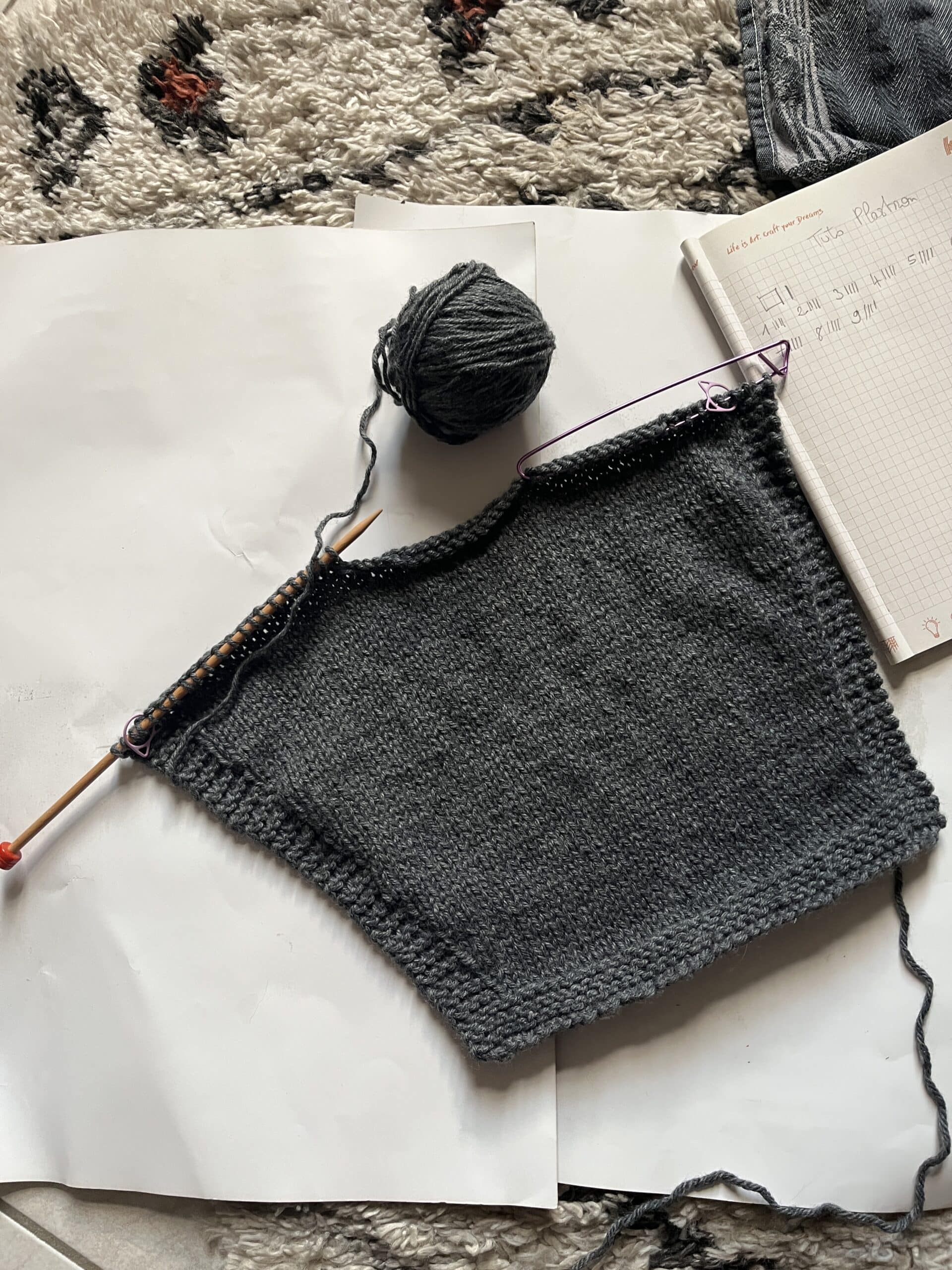 Tuto Plastron facile au tricot