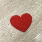 Ecusson coeur rouge Fluffy