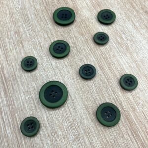 Bouton 4 trous Vert