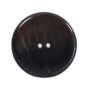 Bouton 2 Trous nacré Noir