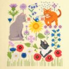 Kit point de croix Chats dans les champs