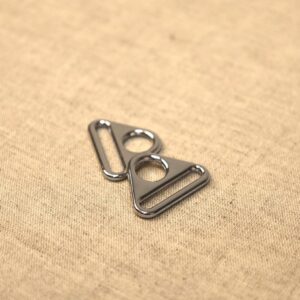Anneau Triangle Métal Argent