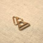 Anneau Triangle Métal doré