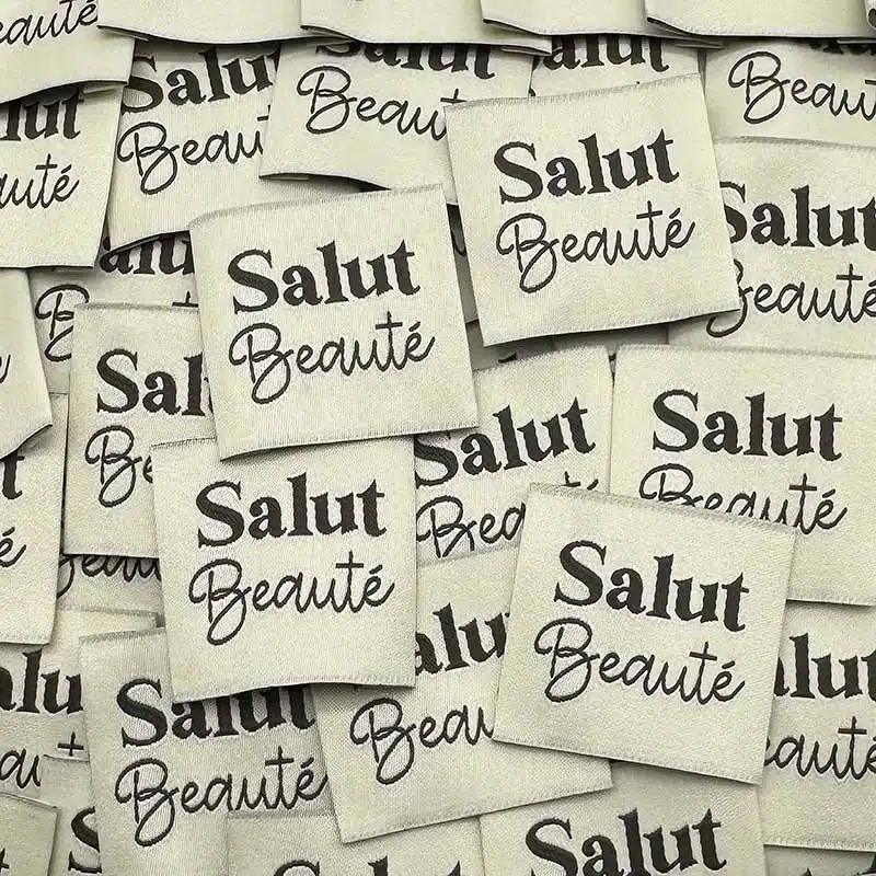 salut beaute creme Etiquette à coudre Salut beauté crème