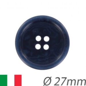 Bouton bleu marine 27mm