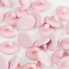 Bouton Ovale rose à queue