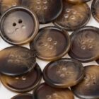 Bouton écaille marron