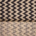 Tissu Raphia chevrons Noir