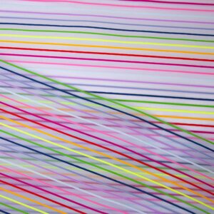 Tissu résille transparent multicolore