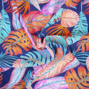 Tissu Viscose feuilles Katia Fabrics