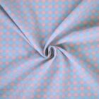 Tissu Vichy rose et bleu