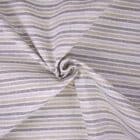 Tissu Canvas rayures beige et gris