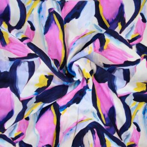 Tissu Viscose imprimé Lilas