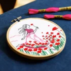 Kit Broderie Coquelicots romantiques DMC