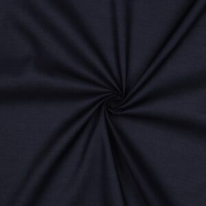 Tissu voile de coton uni bleu marine