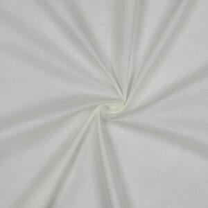 Tissu voile de coton uni écru