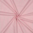 Tissu Vichy petits carreaux rose