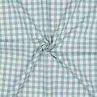 Tissu Vichy grands carreaux Vert de gris