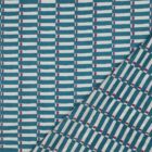 Tissu imprimé Block Print Pétrole