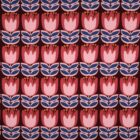 Tissu Viscose fleurs vintage rose