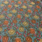 Tissu Coton enduit Indienne vert