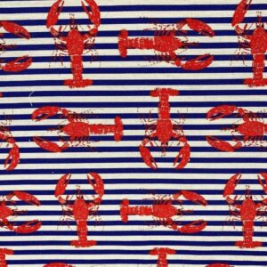 Tissu coton enduit homards