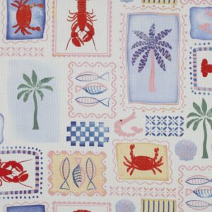 Tissu toile de coton canvas patchwork