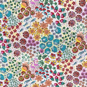 Tissu coton enduit summer vibes