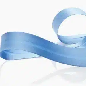 Biais Uni Satin 20 mm bleu clair
