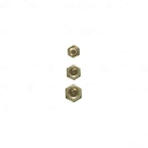 Bouton à queue doré 12 mm
