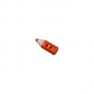 Bouton Plastique Crayon Orange 15 mm