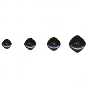 Bouton 2 trous losange Noir