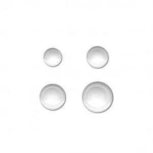 Bouton rond relief blanc