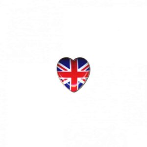 Bouton Coeur drapeau Royaume Uni