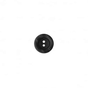 Bouton bi matière 2 trous noir