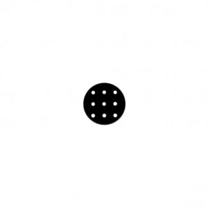Bouton 9 trous Noir