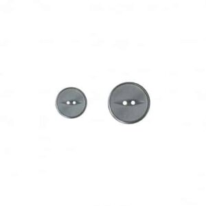 Bouton 2 trous oeil de chat gris 20 mm