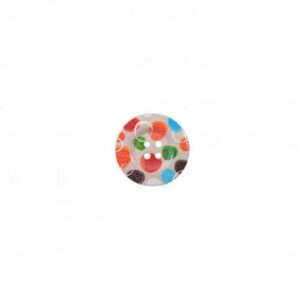 Bouton Bois décoré Ronds 25 mm